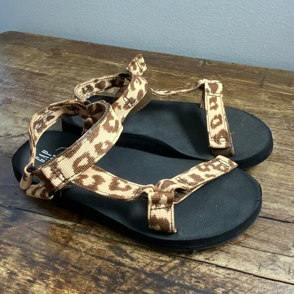 Gap Leopard sandals size 3 - Picture 1 of 6